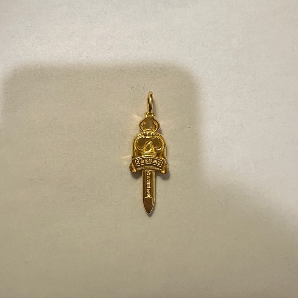 Chrome Hearts Gold Dagger Pendant